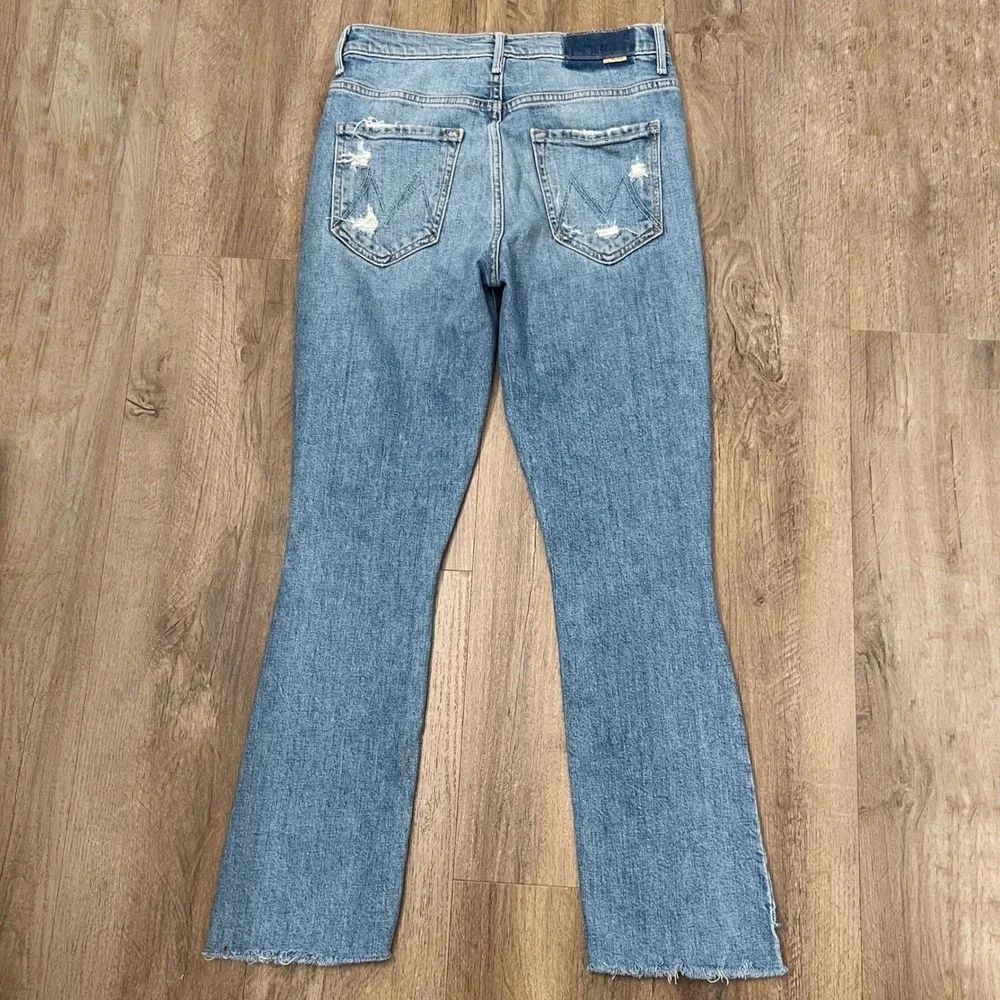Mother Superior The Insider Crop Step Fray Jeans in Holy Melancholy Size 27